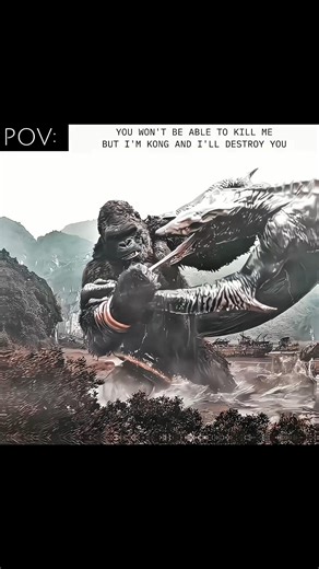 Kong vs Skullcrawler 🦍🔥 | King of Skull Island Dominates #Shorts