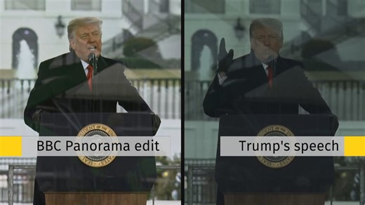 Trump's Jan. 6 speech: BBC's edit vs. what he actually said