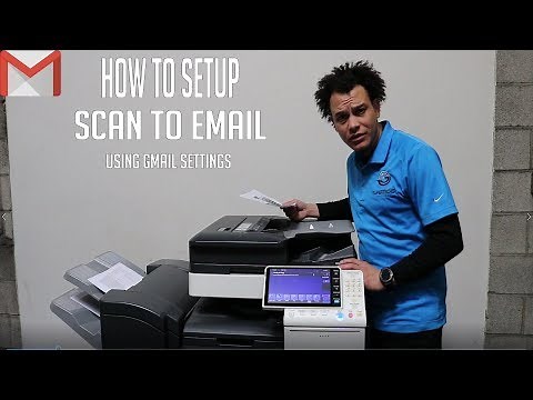 #konica #Bizhub How to setup scan to email using Gmail settings on Konica Bizhub Copiers