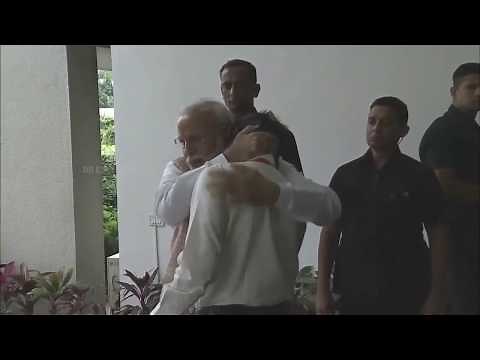 PM Narendra Modi consoles an emotional ISRO Chairman K Sivan