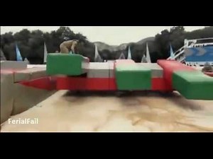 Wipe-Out Funny Accidents & Fails || Season 4 Compilation 2012! (with subtitles)