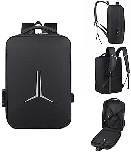 Starlink Mini Travel Bag,Waterproof Travel Backpack,Starlink Storage Bag,Outdoor Travel Bag, Laptop Backpack,Starlink Dish and Accessories,with a Combination Lock and USB Charging Port(Black)
