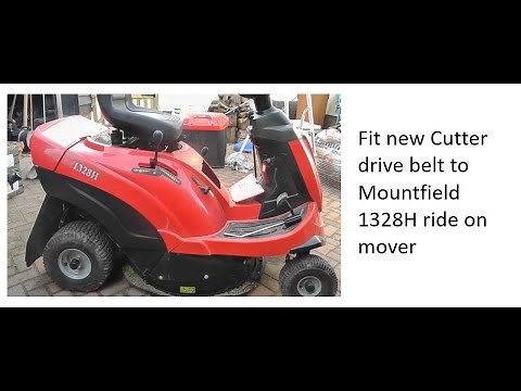 MowerTalk: Replace Cutter Drive Belt on Mountfield1328H