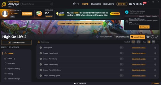 High On Life 2 Trainer  27 v21897943 / 1.24.1592.0 (Cheat Happens)