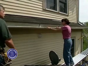 Tom Silva shows how to fix a slumping aluminum gutter with new brackets and a few simple techniques. #FBF | This Old House
