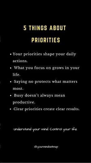 5 Things About Priorities That Will Change Your Life #priorities #focus #productivity #bestshorts