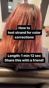 There are so many ways to do test strands. I learned this method from my friend @julie_lahr who I teach Color Correction with in NYC! (Nov 4-6 👀) Before we get to the steps, I think that we need to charge for test strands. It takes a lot more effort to do this method but it is thorough and leads to healthier and more predictable results. Step 1: Pick 1-3 area to test Step 2: Apply a formula that you think is best. Step 3: Apply a stronger formula. Step 4: Apply something weaker like a remover o