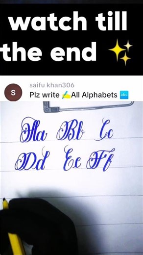 A to Z Alphabet Calligraphy (Part 1) ✨ | Stylish ABC Writing 💙