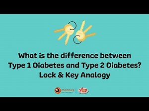 What is the difference between Type 1 Diabetes and Type 2 Diabetes? Lock & Key Analogy