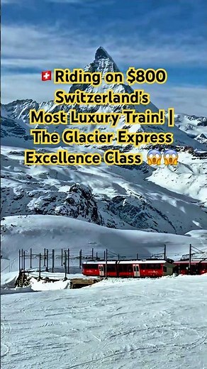 Snowy Train Adventure Through the Alps