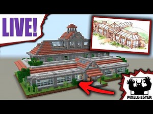 🔴Gewächshaus in Minecraft bauen | Pixelbiester / Livestream