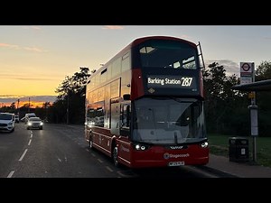 Full Route Visual | London Bus Route 287: Rainham, Abbey Wood Lane - Barking | 82117 (MF25 HJV)