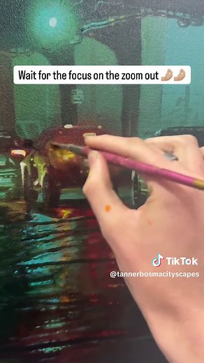 Acrylic Painting of New York City Skyline