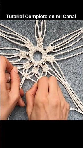 Así hice un hermoso atrapasueños en macramé MUY fácil 😲 #atrapasueños #macramedesign #wallhanging