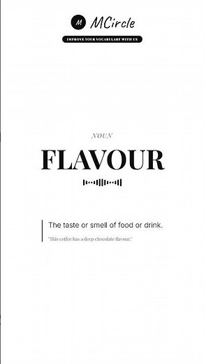 Learn English: What is Flavour? | Vocabulary Shorts