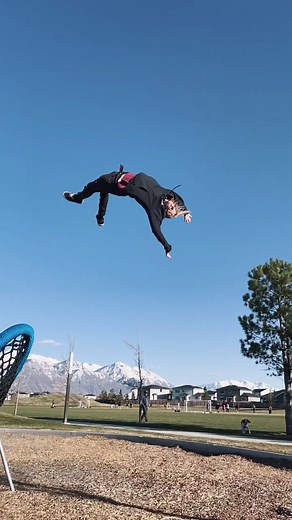 How high do you guys think i went?😂 #ryanbean #flips #viral #stunts