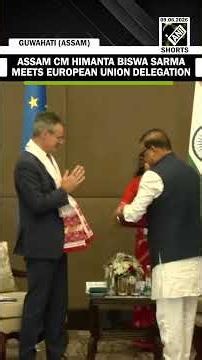 Assam CM Himanta Biswa Sarma meets with 'Team Europe,' the high-level European Union delegation