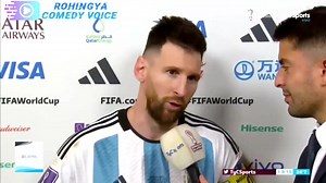280K views · 10K reactions | Lionel Messi interview Refused to Play After Brazilian Police Behavior against Argentine Fans!  #brazilian #rohingyacomedy #singers #cr7fans #lionelmessi #braziliab #funnyvideo #fyp #reelsfypシ2023 | Rohingya Comedy Voice | Facebook