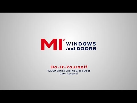 DIY V2000 Series Sliding Glass Door: Door Reversal