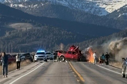 Fiery tour van crash near Yellowstone National Park kills 7 people