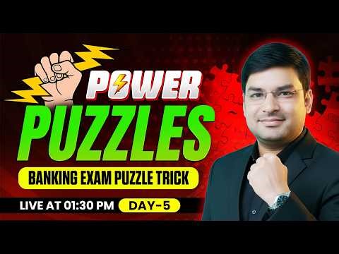 Puzzle Reasoning | Bank Exams Puzzle Class 2026 | Puzzle Short Tricks | Power Puzzle