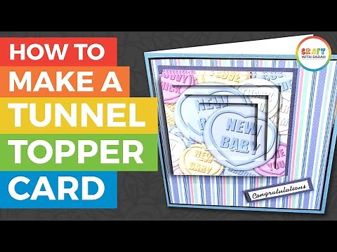 How to Make an Inverted Pyramid Card / Tunnel Topper Card