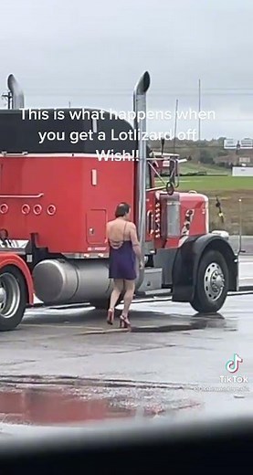 lot lizard at truck stop