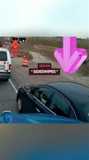 Lady in Hurry Thought She Could Sneak in 😳 #truck #instantkarma #idiotsincars #dashcam