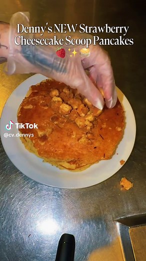 Denny's New Strawberry Cheesecake Pancakes Revealed!