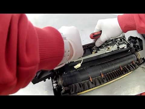 How to clean & replace printer copier fuser roller