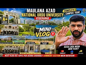 Maulana Azad National Urdu University ka beautiful campus tour ‪@thekalaswave‬ #manuu #motivation