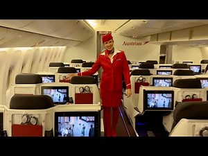 AUSTRIAN AIRLINES Boeing 777 Business Class | Vienna to Mauritius trip report (4K)