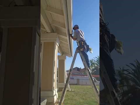 Video 8 of 10 on how to install rain gutters #homeimprovement #gutterinstallation