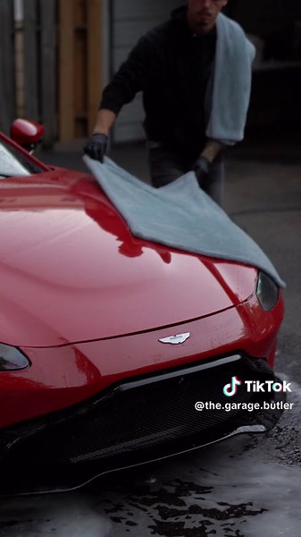 Satisfying Exterior Detail in this Aston Martin Vantage🫧 Video live now on youtube! #autodetailing #detailing #thegaragebutler #satisfying