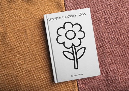 Flowers Coloring Book for Kids – (A4 Printable PDF) - Etsy