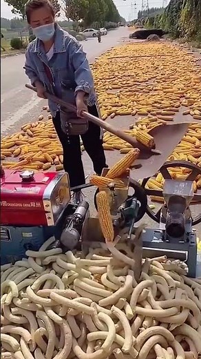 Making process of puffed food from corn