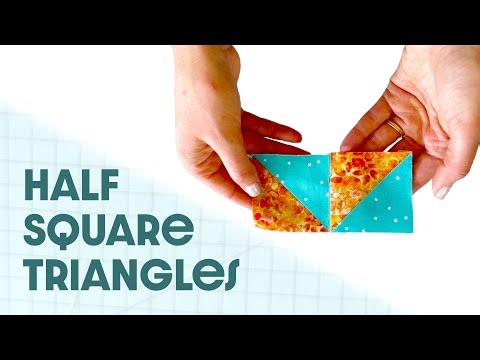 Quilting Basics: How to Make a Half-Square Triangle