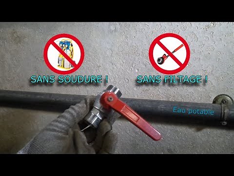 Comment poser une vanne sur un tube acier sans soudure ni filetage ? Raccord Gebo.