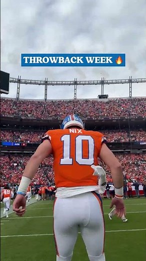 Rockin’ the throwbacks for the regular-season finale 🔥 #broncos #uniforms #throwback #denver