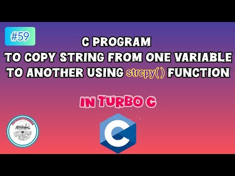 C program to copy a string in Turbo C | #59 | #c #program #turboc
