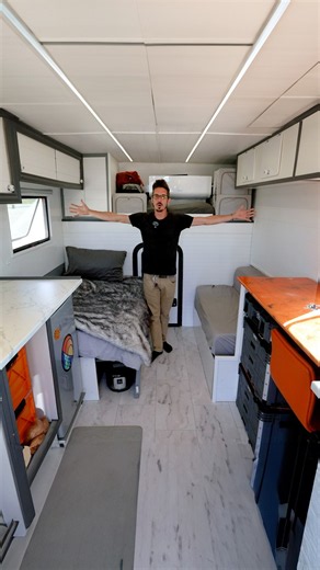 He has a full home HIDDEN inside a Box Truck #shorts