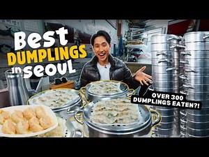 EPIC 300 Dumpling Challenge in Seoul's Legendary Mandu Restaurant! | Beating ‪@tzuyang6145‬ Record?!