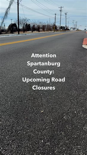 🚧 Upcoming Road Closures & Construction 🚧 We appreciate your patience as we continue to improve safety and travel across Spartanburg County. Here’s what to expect (in order of start date): 📍 Feb. 2 | Old Bear Creek Road Closure (near 304 Old Bear Creek Rd) Crews will replace a failing cross line pipe. Estimated closure: ~4 months (weather permitting). 📍 Feb. 2 | Spencer Creek Road Closure (near 1021 Spencer Creek Rd) Crews will replace a failing cross line pipe. Estimated closure: ~4 months 