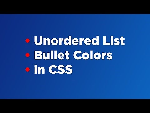 How to change the bullet color in an unordered list (ul/li) in HTML/CSS