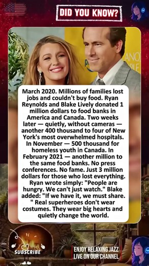 The truth about Ryan Reynolds and Blake Lively's charity