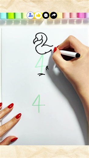 ​Turning Number 4 into Art! 🎨