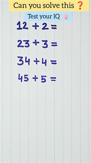 Brain Teaser Challenge-IQ Test🧠#maths #mathtricks #mathstricks #subscribe #brainteaser #braintest