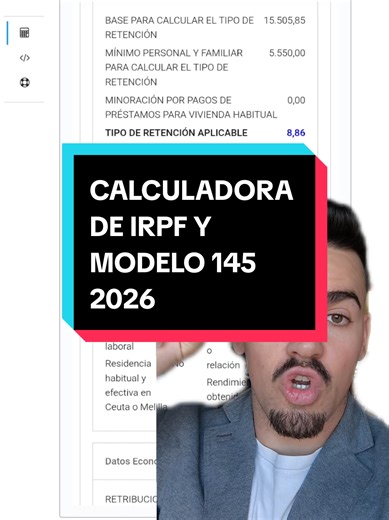 Calculadora de retenciones del IRPF 2026