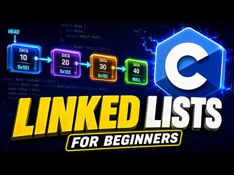 Linked List in C Programming for Beginners | Create & Print a Linked List | DSA Tutorial