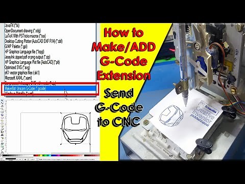 How To Make G-Code Files | How to Add G-Code Extension in Inkscape | How to Send G-code to CNC